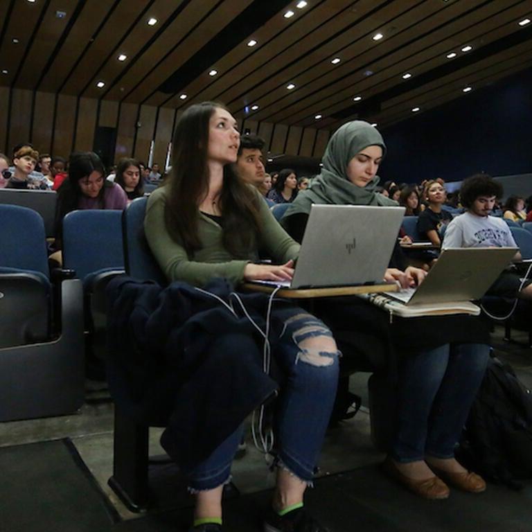 Students in lecture hall